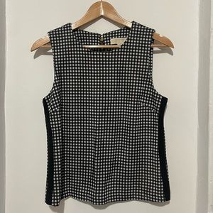 NWOT Michael Kors Houndstooth Sleeveless Top